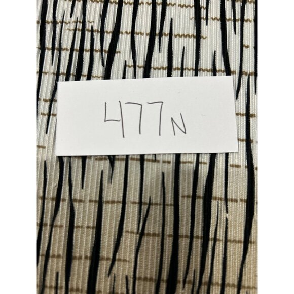 Modern Essentials Sleeveless Top Polyester Striped Pattern Beige Black Sz XL - Picture 7 of 8